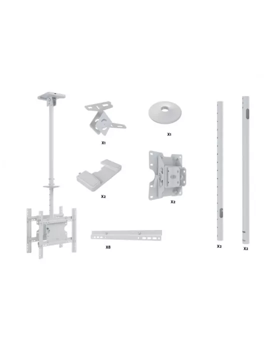 MULTIBRACKETS 2500 Support plafond Multibrackets Public Ceilingmount Medium Back to Back - écran dos à dos 32 -55  VESA Max 40