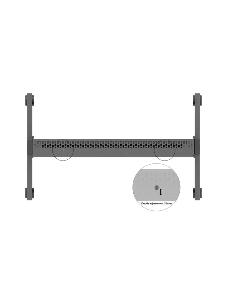 MULTIBRACKETS 4837 Totem mit Rollen Multibrackets Enclosure Totem 55  Wheelbase Indoor VESA Max 400x500 MULTIBRACKETS MUL4837