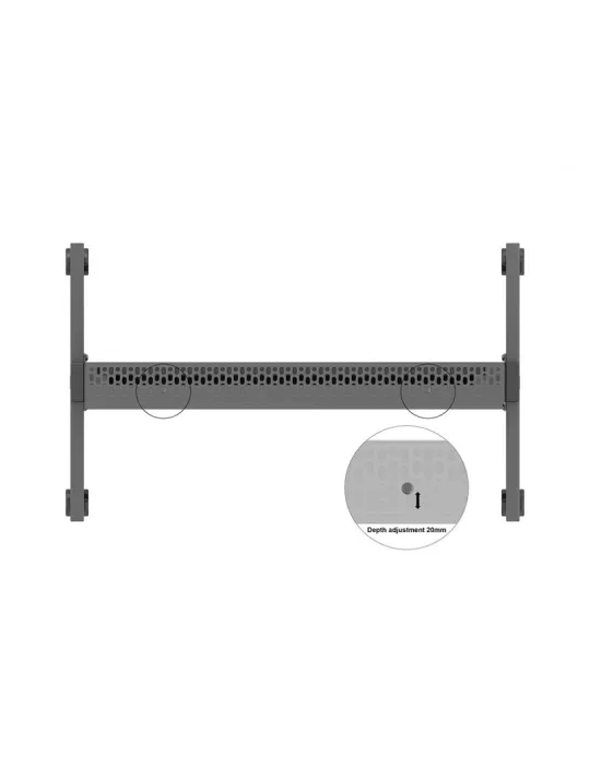 MULTIBRACKETS 4837 Totem mit Rollen Multibrackets Enclosure Totem 55  Wheelbase Indoor VESA Max 400x500 MULTIBRACKETS MUL4837