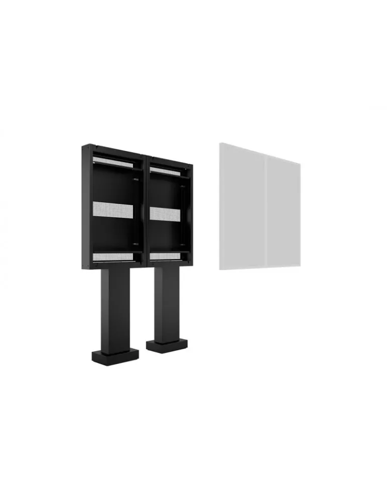 MULTIBRACKETS 6597 Support sol à fixer Multibrackets Totem Pro Dual OH55F/B/A-S - 2 écrans 55" VESA Max 1186x560