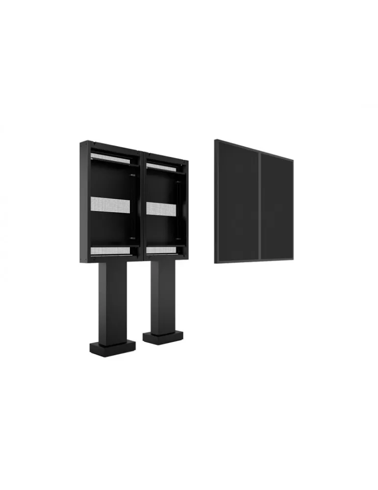 MULTIBRACKETS 6597 Bodenständer zur Befestigung Multibrackets Totem Pro Dual OH55F B A-S - 2 55 -Bildschirme VESA Max 1186x560