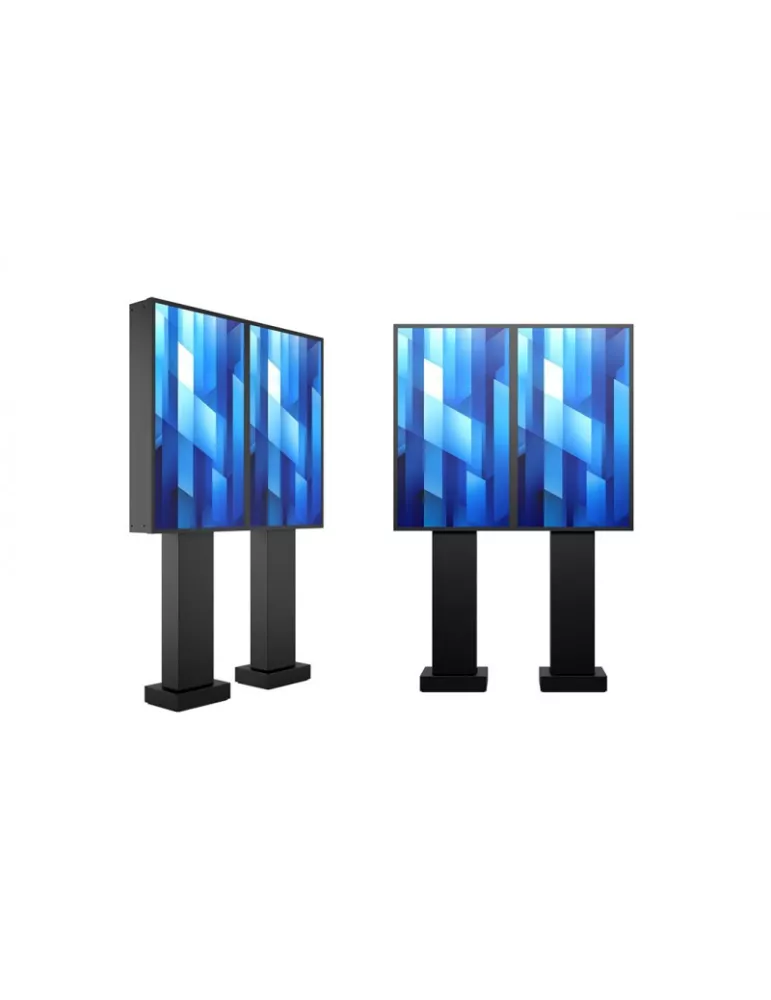 MULTIBRACKETS 6597 Support sol à fixer Multibrackets Totem Pro Dual OH55F/B/A-S - 2 écrans 55" VESA Max 1186x560