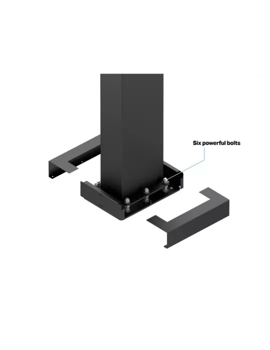 MULTIBRACKETS 6597 Support sol à fixer Multibrackets Totem Pro Dual OH55F/B/A-S - 2 écrans 55" VESA Max 1186x560