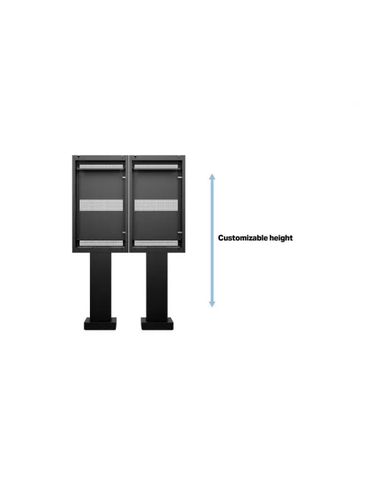 MULTIBRACKETS 6597 Floor stand Multibrackets Totem Pro Dual OH55F B A-S - 2 screens 55  VESA Max 1186x560 MULTIBRACKETS MUL659