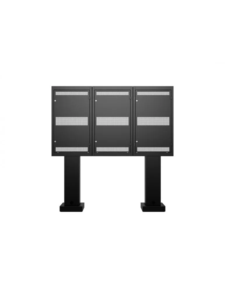 MULTIBRACKETS 6603 Support sol à fixer Multibrackets Totem Pro Triple OH55F/B/A-S - 3 écrans 55" VESA Max 1186x560