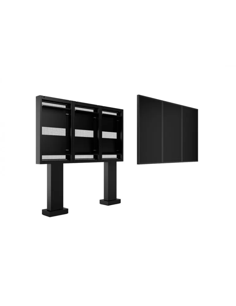 MULTIBRACKETS 6603 Multisoportes de suelo Totem Pro Triple OH55F B A-S - 3 pantallas 55  VESA Max 1186x560 MULTIBRACKETS MUL66