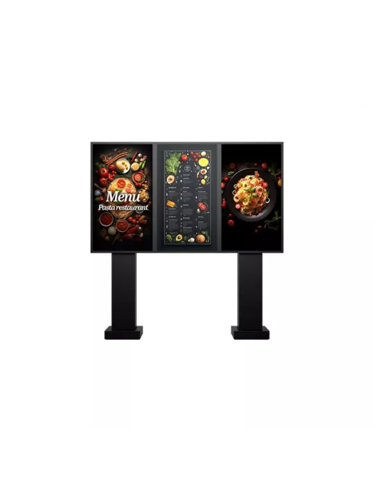 MULTIBRACKETS 6603 Floor stand Multibrackets Totem Pro Triple OH55F B A-S - 3 screens 55  VESA Max 1186x560 MULTIBRACKETS MUL6