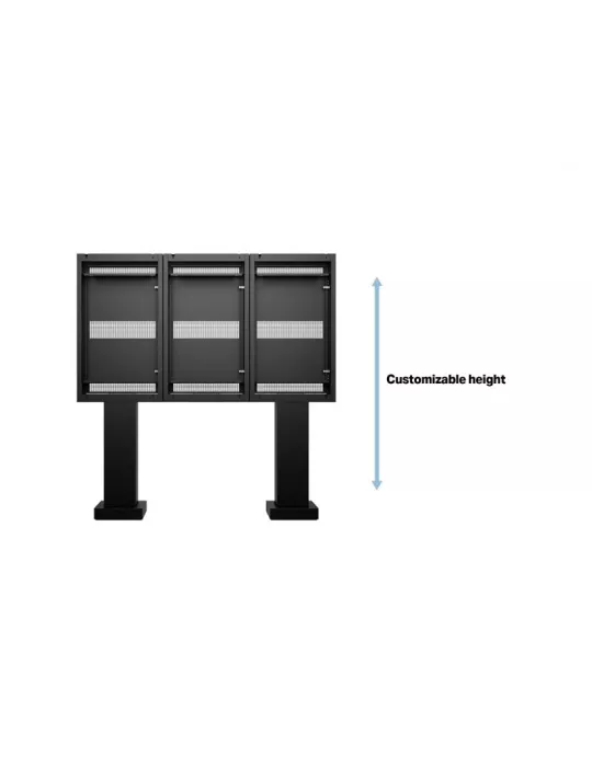 MULTIBRACKETS 6603 Floor stand Multibrackets Totem Pro Triple OH55F B A-S - 3 screens 55  VESA Max 1186x560 MULTIBRACKETS MUL6