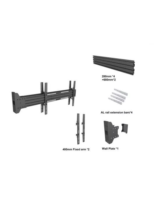 MULTIBRACKETS 7659 Multibrackets Series From Wall MBFW1UX2 - 42-65  VESA Max screen 600x400 MULTIBRACKETS MUL7659 | MusicGoodD
