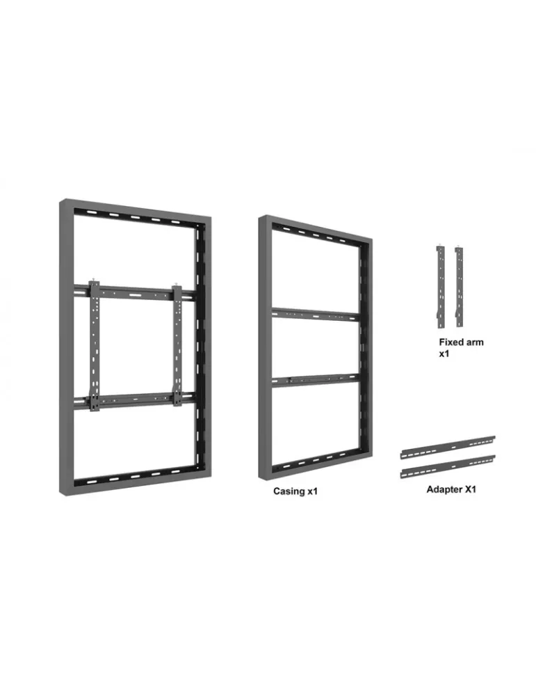 MULTIBRACKETS 1140 Gehäuse Multibrackets Enclosure Wall Medium Black Bildschirm 49  VESA Max 600 x 400 MULTIBRACKETS MUL1140 |