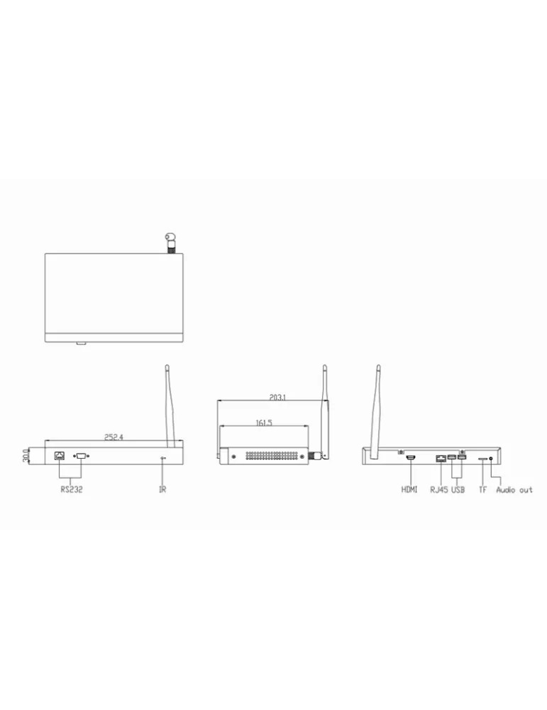 Dahua DS04AO400 Media Player Box DAHUA DS04-AO400 Android 11 Ram 4Go   ROM 32Go Dahua DAHDS04AO400 | MusicGoodDeal