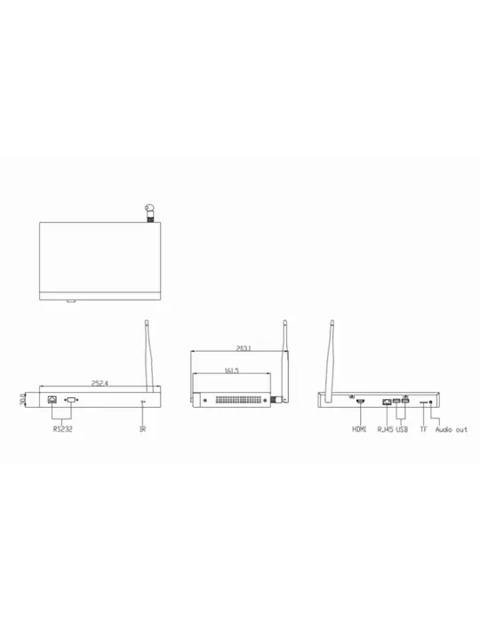 Dahua DS04AO400 Media Player Box DAHUA DS04-AO400 Android 11 Ram 4Go   ROM 32Go Dahua DAHDS04AO400 | MusicGoodDeal