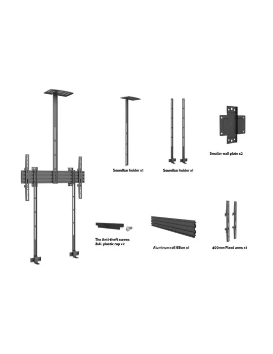 MULTIBRACKETS 2840 Wandhalterung Multibrackets Series Collaboration Wallmount Pro MBW1U - 32 -75 -Bildschirm VESA Max 400x400