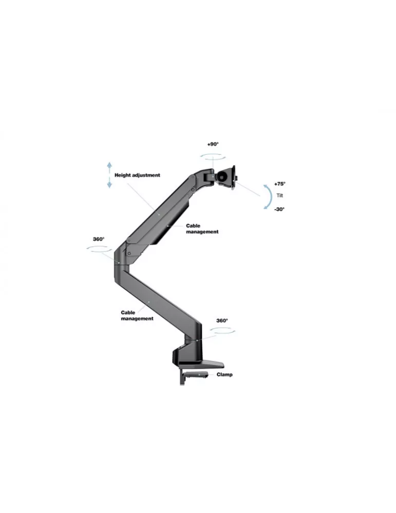 MULTIBRACKETS 3281 Multibrackets VESA Brazo elevador de gas para soporte de mesa Samsung G9 49 MULTIBRACKETS MUL3281 | MusicGo