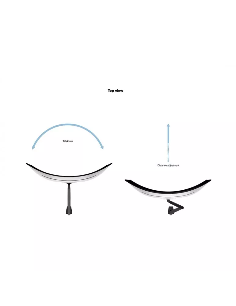 MULTIBRACKETS 3281 Support de table Multibrackets VESA Gas Lift Arm pour Samsung G9 49"