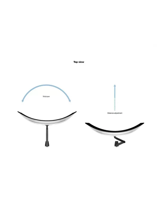 MULTIBRACKETS 3281 Support de table Multibrackets VESA Gas Lift Arm pour Samsung G9 49"