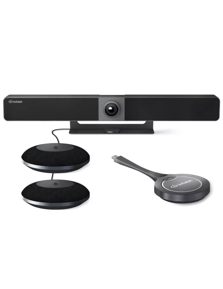 INFOBIT ICAMVB80KIT Camera de visioconférence  VB80KIT avec 2 Mic filaire + 1 dongle