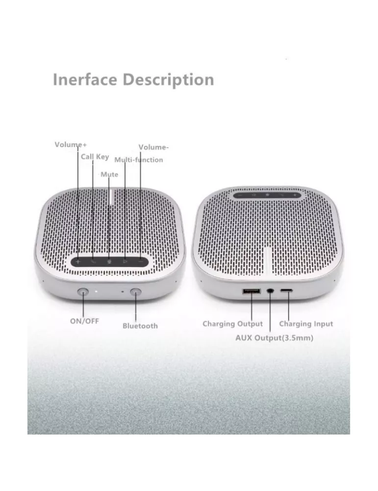 INFOBIT ISPKM300 Mikrofon mit Kugelcharakteristik USB Bluetooth Akku Infobit iSpeaker M300 INFOBIT INFISPKM300 | MusicGoodDeal
