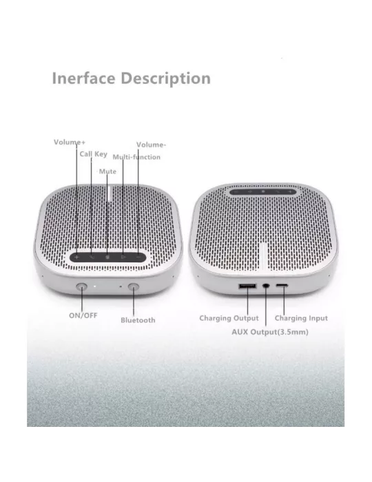 INFOBIT ISPKM300 Omnidirectional Microphone USB Bluetooth Battery Infobit iSpeaker M300 INFOBIT INFISPKM300 | MusicGoodDeal