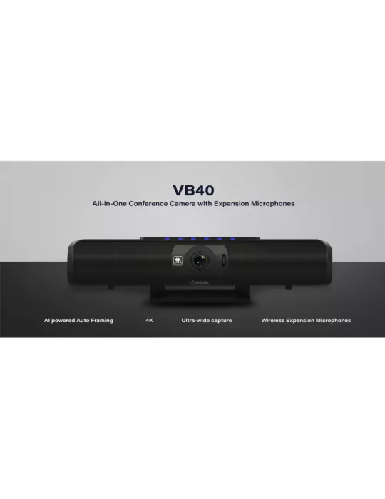 INFOBIT ICAMVB40 Videokonferenzkamera Videobar All-in-One VB40 mit 3 Wireless Mic INFOBIT INFICAMVB40 | MusicGoodDeal