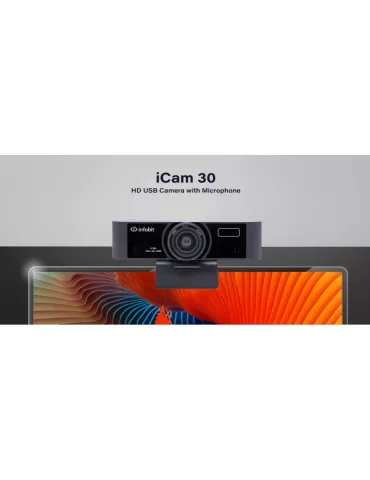 INFOBIT ICAM30AF Cámara de videoconferencia HD USB con micrófono Infobit iCam 30AF INFOBIT INFICAM30AF | MusicGoodDeal 2