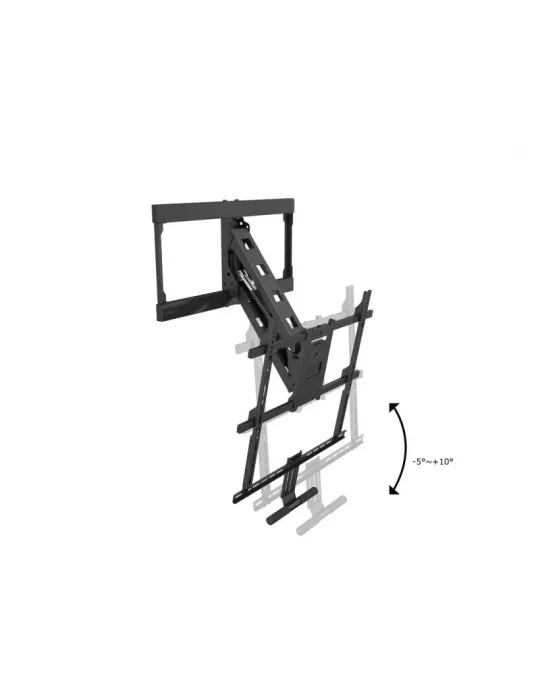 MULTIBRACKETS 6744 Support mural Articulé Multibrackets Pull Down Full Motion Flexarm pour ecran 40"-65" - Poids 28kg VESA 600x