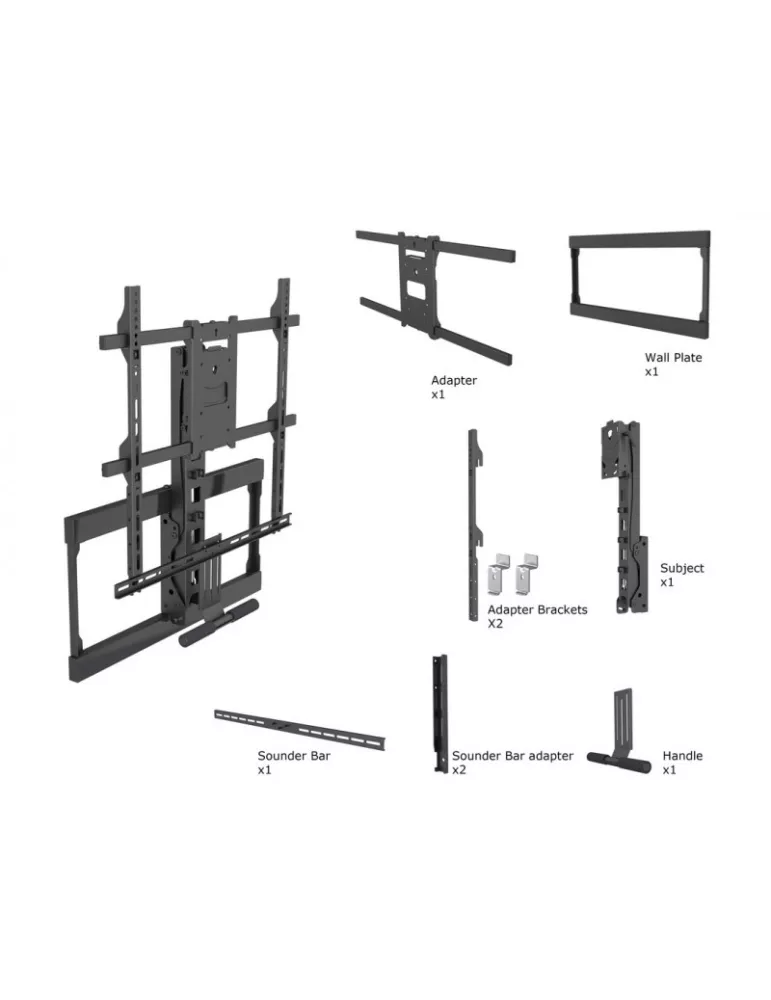 MULTIBRACKETS 6744 Gelenk-Wandhalterung Multibrackets Pull Down Full Motion Flexarm für 40 -65  Bildschirme - Gewicht 28kg VES