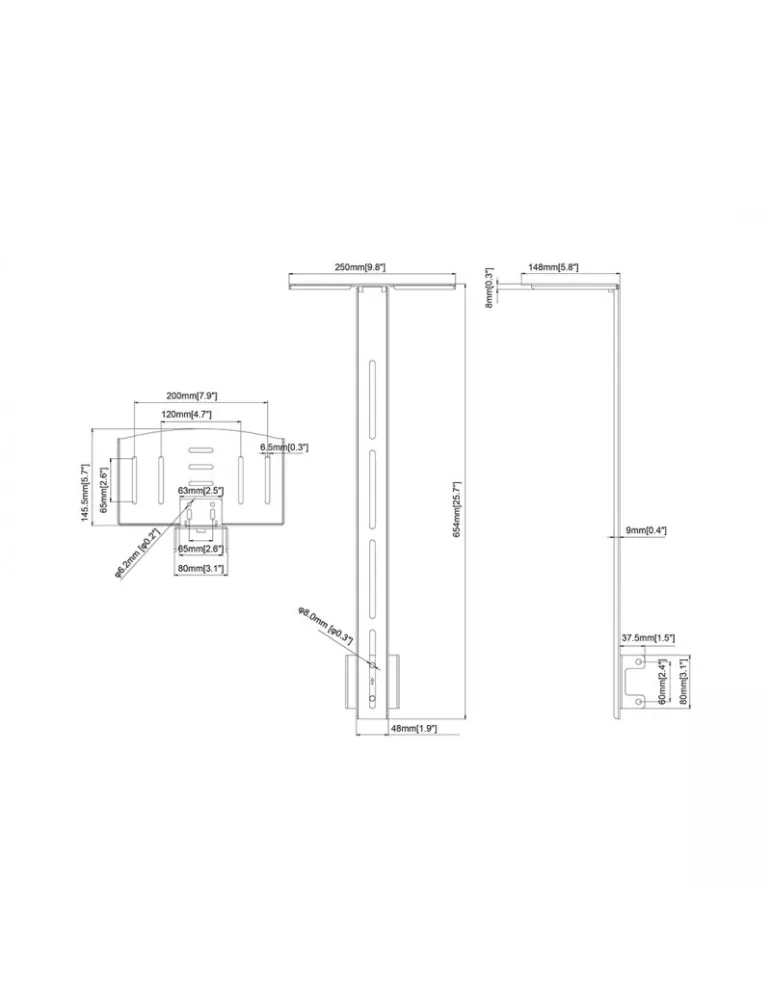 MULTIBRACKETS 5858 Support camera Multibrackets Camera Shelf Column