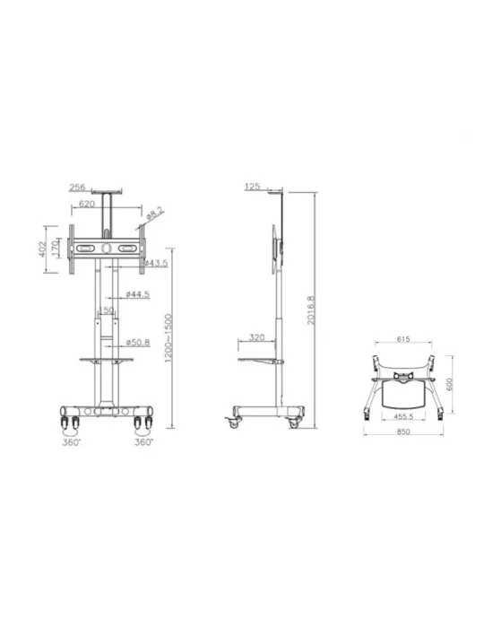 MULTIBRACKETS 2319 Mobiler Ständer Public Floorstand Basic 150 REF  MULTIBRACKETS MUL2319 | MusicGoodDeal