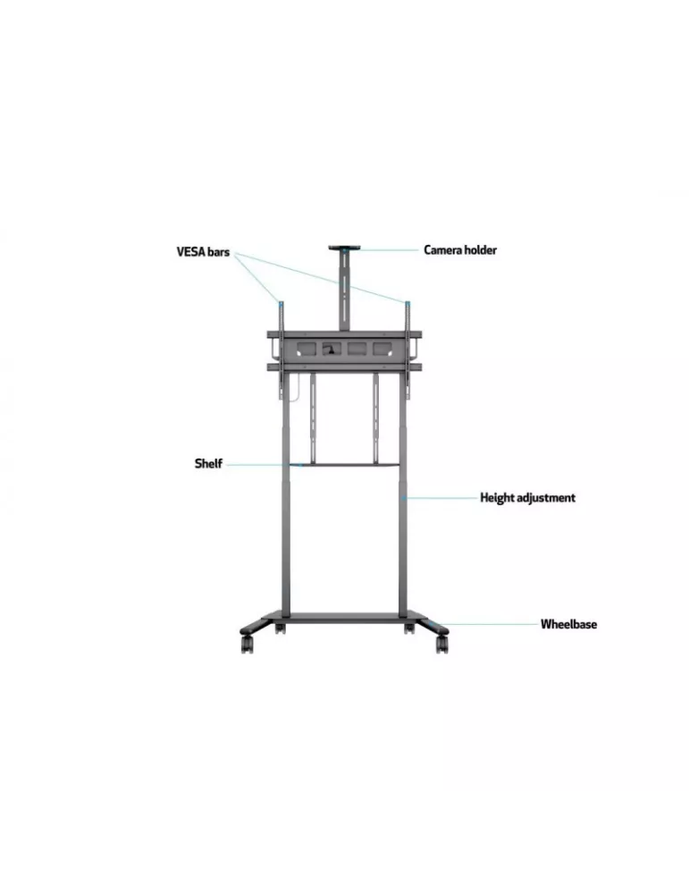 MULTIBRACKETS 0020 Mobiler Ständer Motorized Floorstand XL 150kg REF  MULTIBRACKETS MUL0020 | MusicGoodDeal