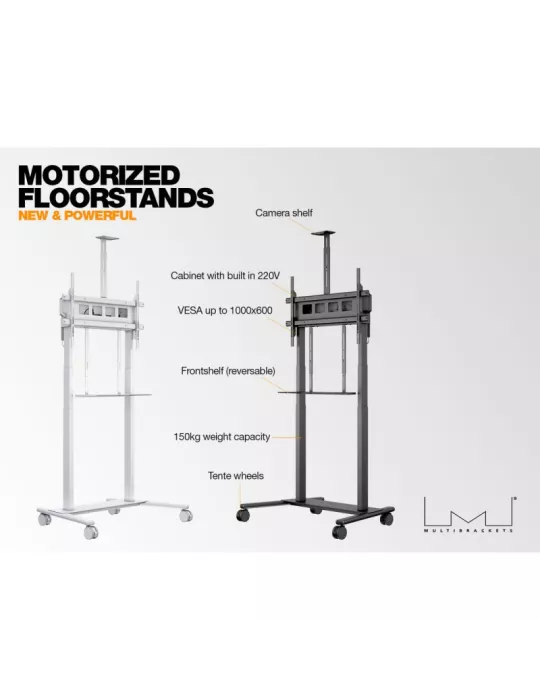 MULTIBRACKETS 0020 Mobiler Ständer Motorized Floorstand XL 150kg REF  MULTIBRACKETS MUL0020 | MusicGoodDeal