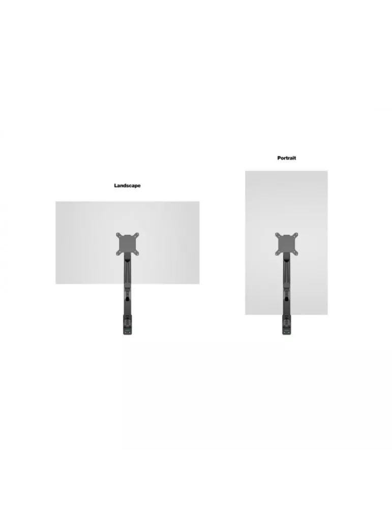 MULTIBRACKETS 1010 Support de table Multibrackets Gas Lift Arm Wall Single pour écran 15 - 32  Charge 10Kg Vesa Max 100x100 MU