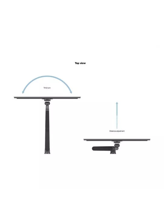 MULTIBRACKETS 1010 Soporte de mesa Multibrackets Brazo elevador de gas de pared Simple para pantalla 15 - 32  Carga 10Kg Vesa