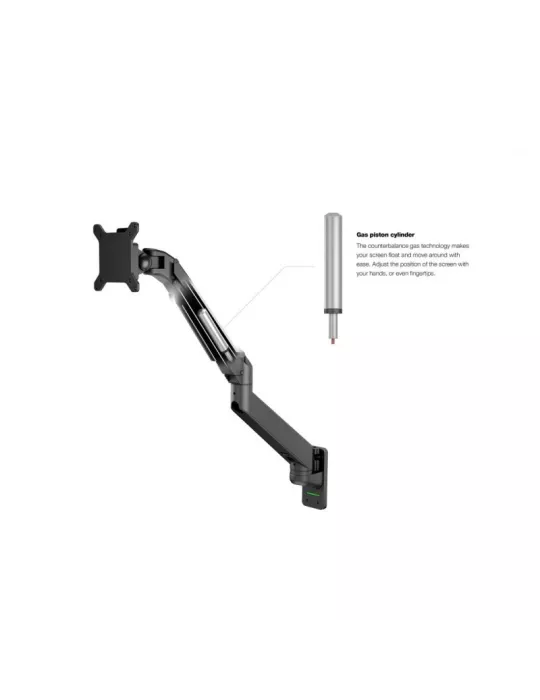MULTIBRACKETS 1010 Support de table Multibrackets Gas Lift Arm Wall Single pour écran 15"- 32" Charge 10Kg Vesa Max 100x100