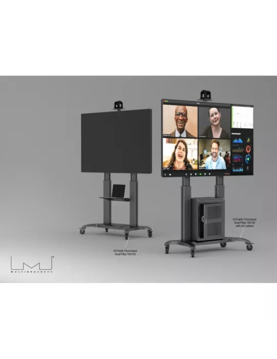 MULTIBRACKETS 7680 Support  Public Floorstand Dual Pillar 180 HD AV Cabine REF: