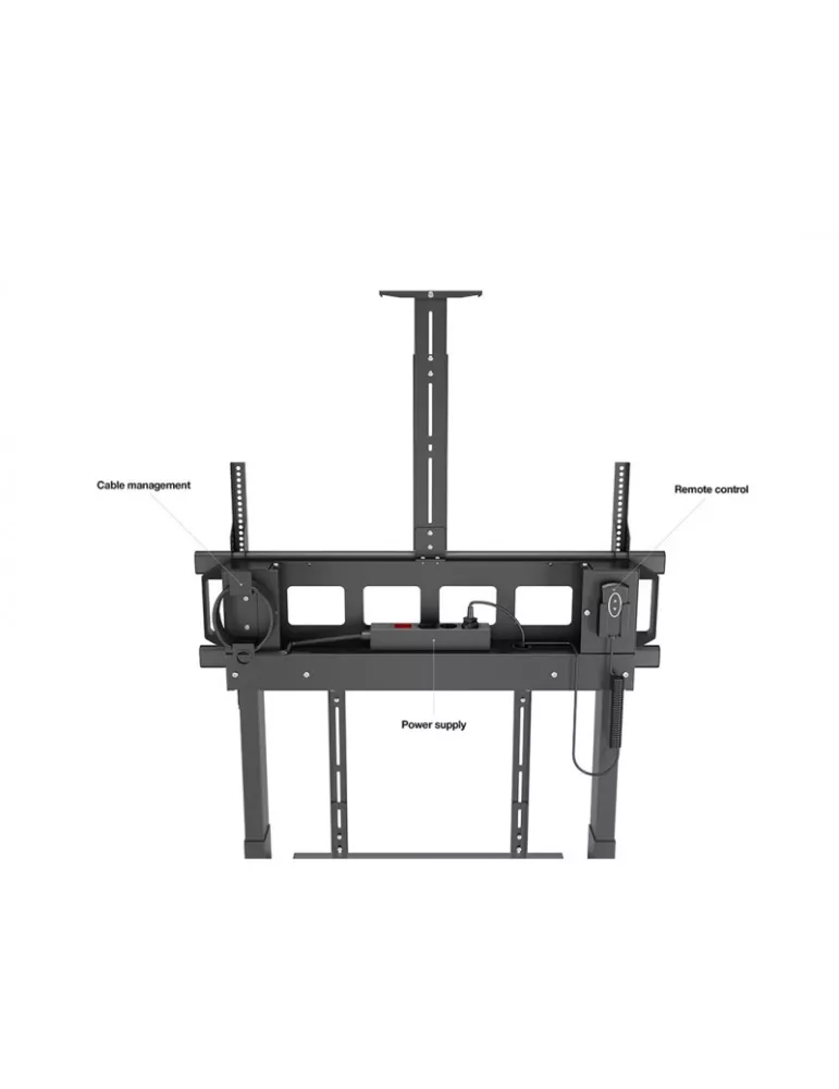 MULTIBRACKETS 0174 Motorized Visioconference Floor Stand Size XL - Screen 42  - 100  150kg and Vesa Max 1000x600 MULTIBRACKETS