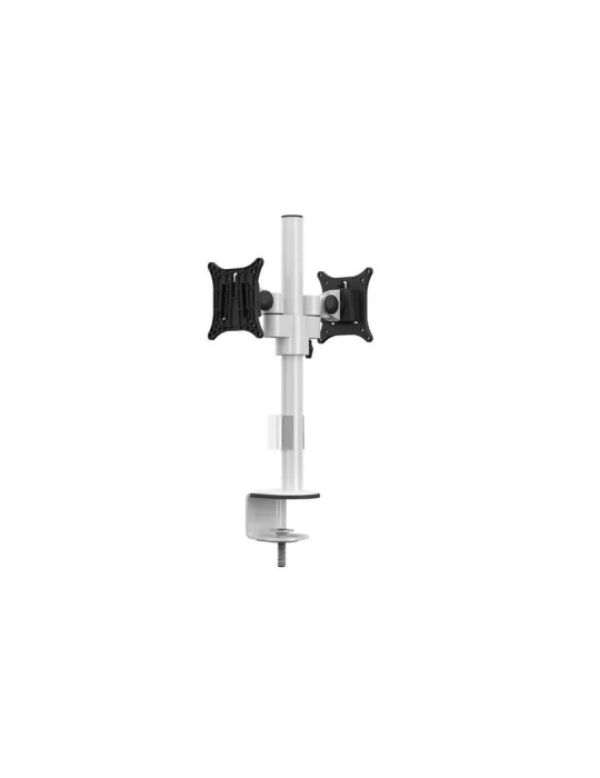 MULTIBRACKETS 5198 Drehbarer Tischständer Multibrackets Deskmount Officeline Dual B2B Weiß - Bildschirm 15  -30  Vesa Max 100x