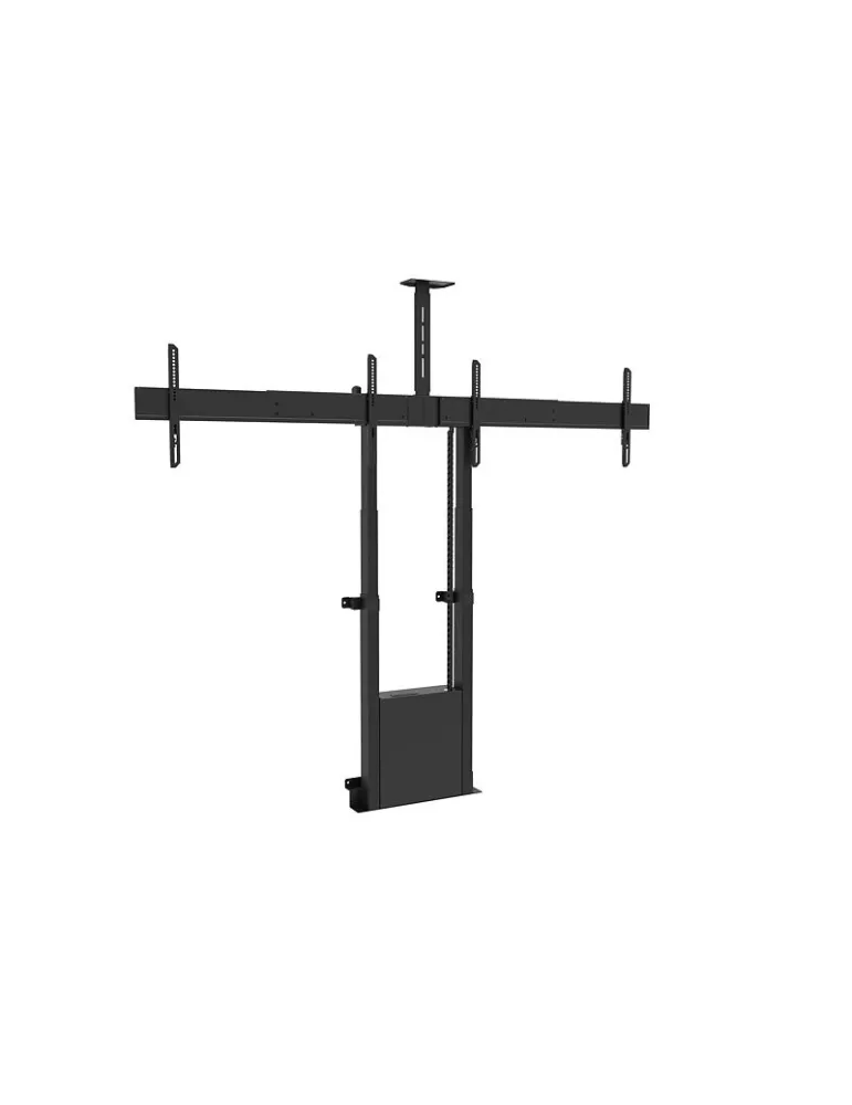 MULTIPISTAS 8991 Soporte de suelo motorizado para montaje en suelo Pantallas dobles 40  - 75 - 12020kg Vesa Max 600x400 MULTIB