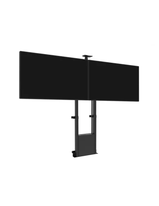 MULTIPISTAS 8991 Soporte de suelo motorizado para montaje en suelo Pantallas dobles 40  - 75 - 12020kg Vesa Max 600x400 MULTIB