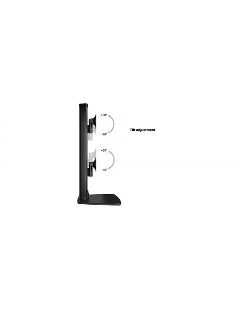 MULTIBRACKETS 3243 Support de table rotatif Multibrackets Tablestand HD Dual Vertical Widescreen - 2 écran 32"-50" VESA Max 100