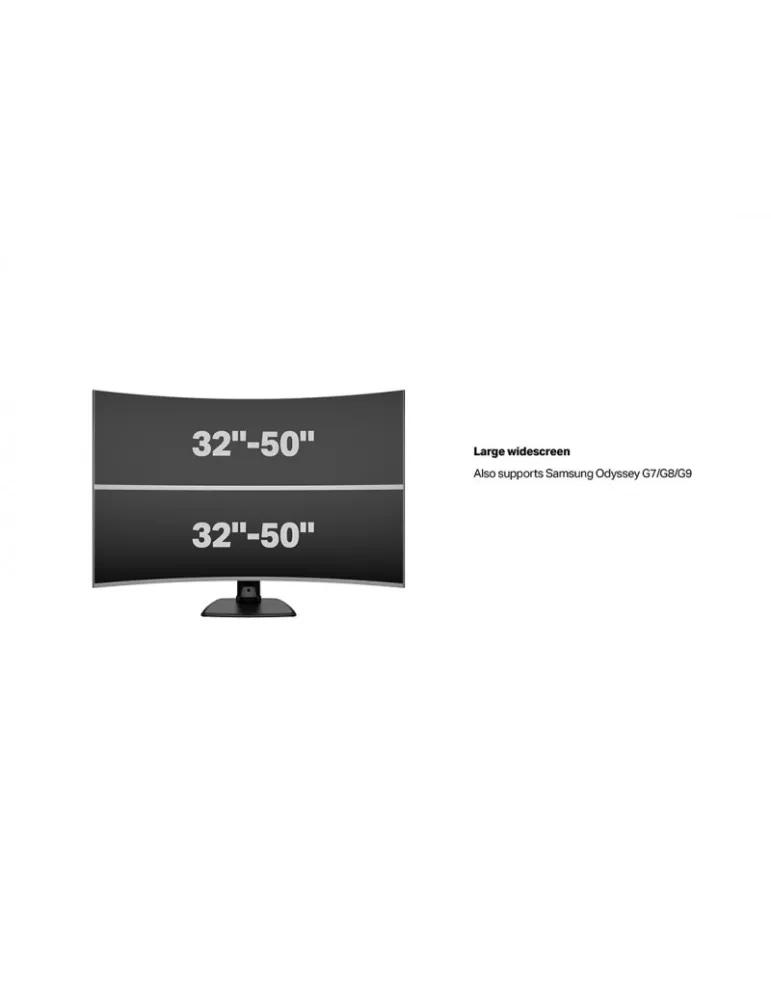 MULTIBRACKETS 3243 Drehbare Tischhalterung Multibrackets Tablestand HD Dual Vertical Widescreen - 2 Bildschirm 32 -50  VESA Ma