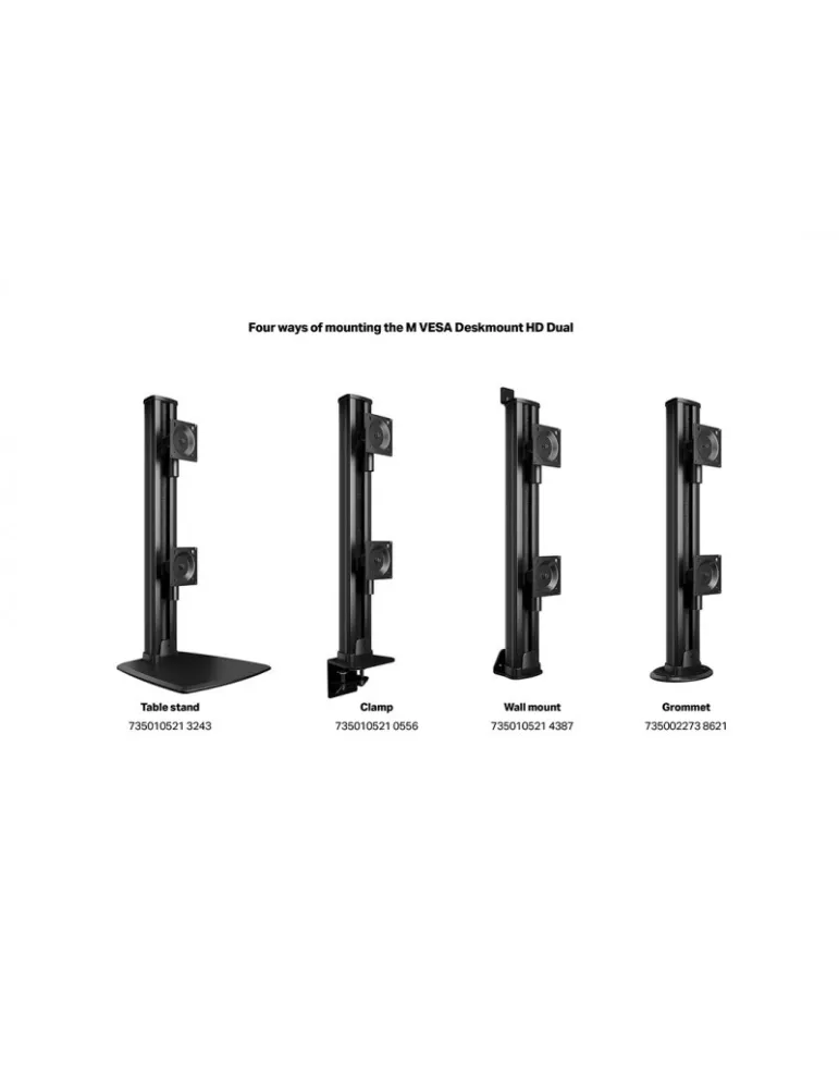 MULTIBRACKETS 3243 Support de table rotatif Multibrackets Tablestand HD Dual Vertical Widescreen - 2 écran 32"-50" VESA Max 100