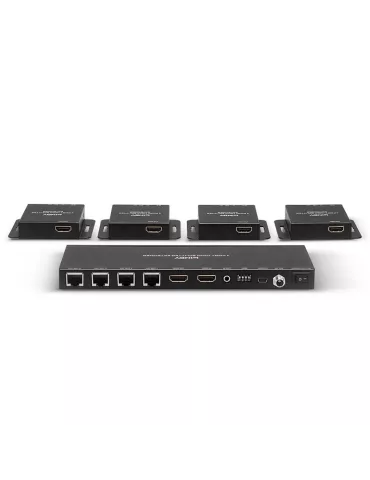 LINDY 38155   Kit Extender Splitter 4 Ports HDMI   IR with Loop Out Cat.6 50m LINDY LIN38155 | MusicGoodDeal 2