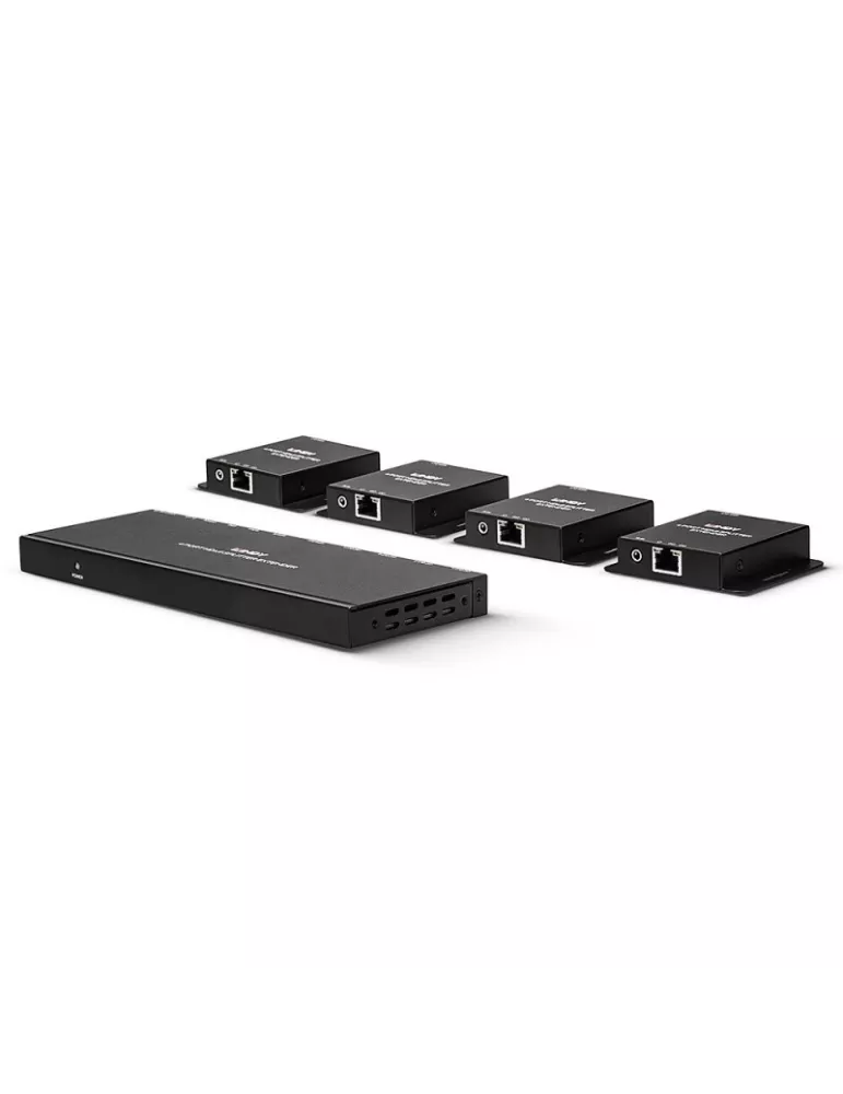 LINDY 38155  Kit Extensor Splitter 4 Puertos HDMI   IR con Loop Out Cat.6 50m LINDY LIN38155 | MusicGoodDeal