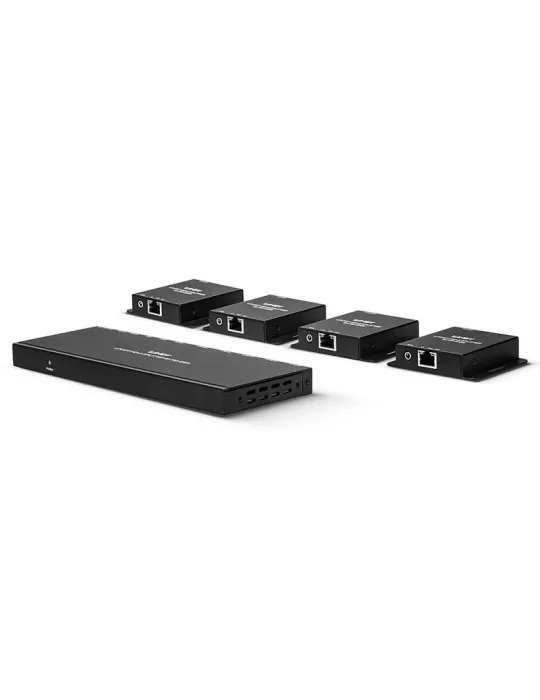 LINDY 38155   4 Port HDMI   IR Splitter Extender Kit mit Cat.6 50m Loop Out LINDY LIN38155 | MusicGoodDeal