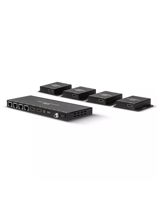 LINDY 38155   4 Port HDMI   IR Splitter Extender Kit mit Cat.6 50m Loop Out LINDY LIN38155 | MusicGoodDeal