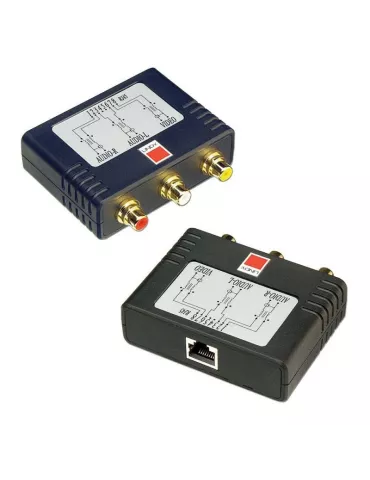 LINDY 32535 : Kit extender (amplificateur) audio-vidéo - CAT5e/6 600m