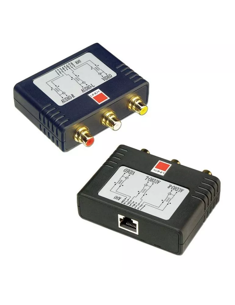 LINDY 32535 : Kit extender (amplificateur) audio-vidéo - CAT5e/6 600m