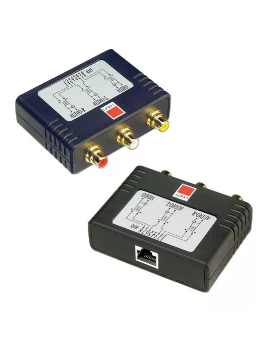 LINDY 32535 : Kit extender (amplificateur) audio-vidéo - CAT5e/6 600m