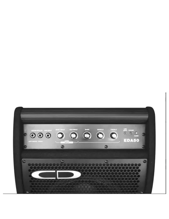  CARLSBRO EDA50 Amplificador de batería electrónico EDA50 (50 vatios)|MusicGoodDeal 